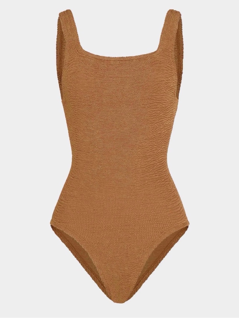 Hunza G Kids One-Piece Swimsuit in Caramel